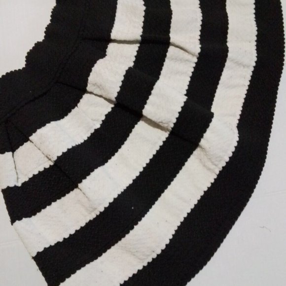 Mini Tube Black White Elastic Dress Seduction Size Large A - Picture 3 of 3